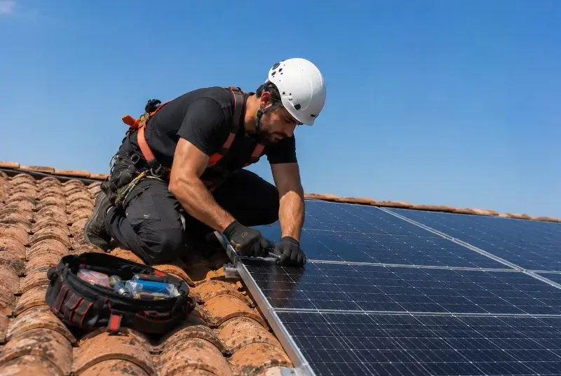 Maintenance et monitoring de panneaux solaires à Monchecourt
